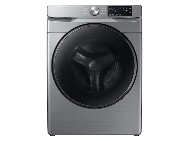 4.5CF FRONT LOAD WASHER WITH STEAM PLATINIUM-SAMSUNG (WF45R6100AP)