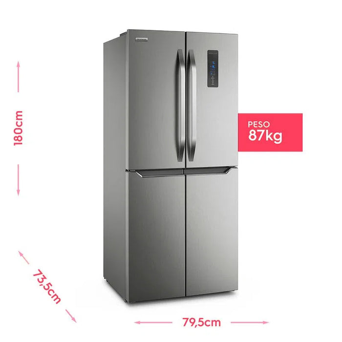 Refrigerador Multi Door 4 puertas 16.2 Cu. Ft Gris - FRIGIDAIRE (FRQU40E0HWS)