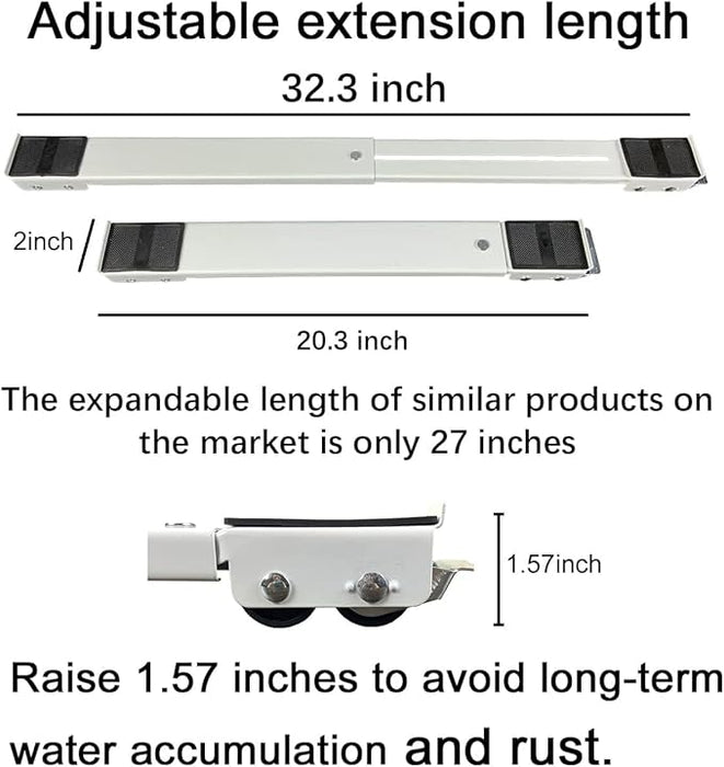 Heavy Duty Extensible Appliance Roller is Suitable for Washing Machines, Refrigerators, Dryers, Dishwashers and other Heavy Objects,