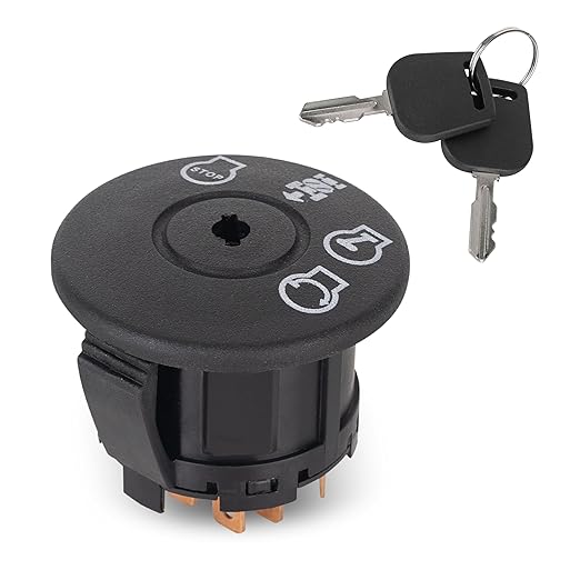 Husqvarna Ignition Switch 2 Keys 4 Position 7 Terminals