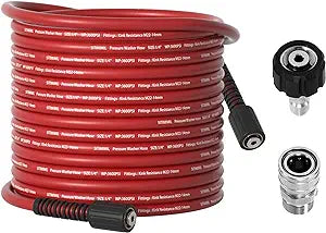 1/4 X25FT PREASSURE WASHER HOSE  WITH M22-14MM S/S ADAPTER (3600PSI)