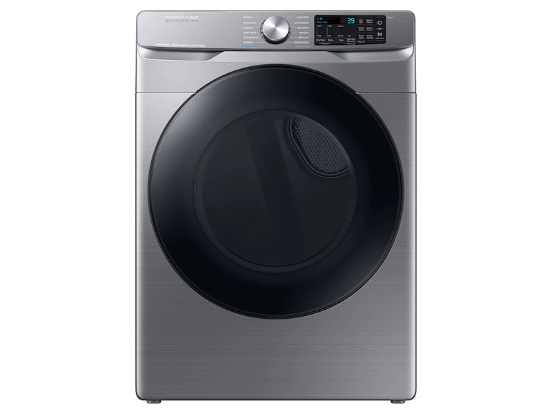 7.5 cu. ft. Smart Electric Dryer with Steam Sanitize+ in Platinum - SAMSUNG (DVE45B6300PA3)