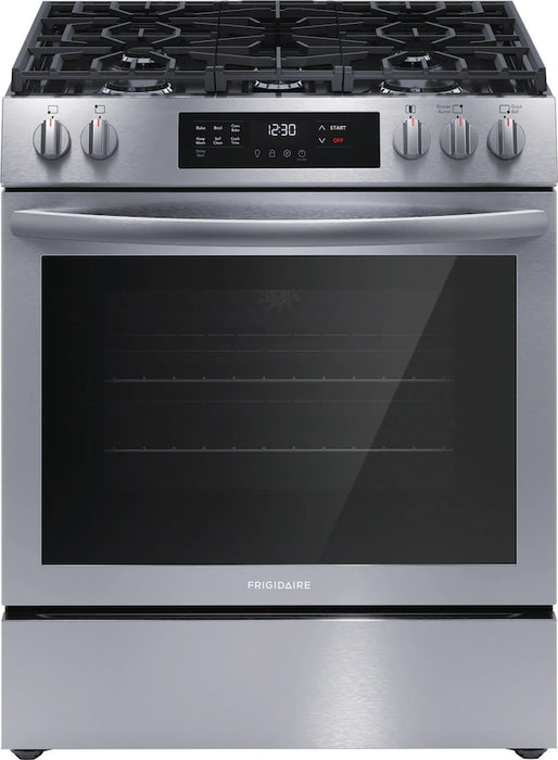 30" Front Control Gas Range Stainless Steel - FRIGIDAIRE (FCFG3083AS)