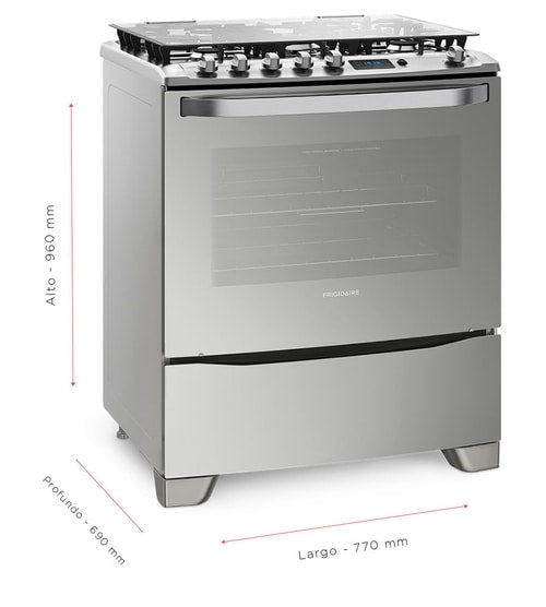 30" GAS RANGE STAINLESS STEEL-FRIGIDAIRE(FKGI30ZTOBTG)