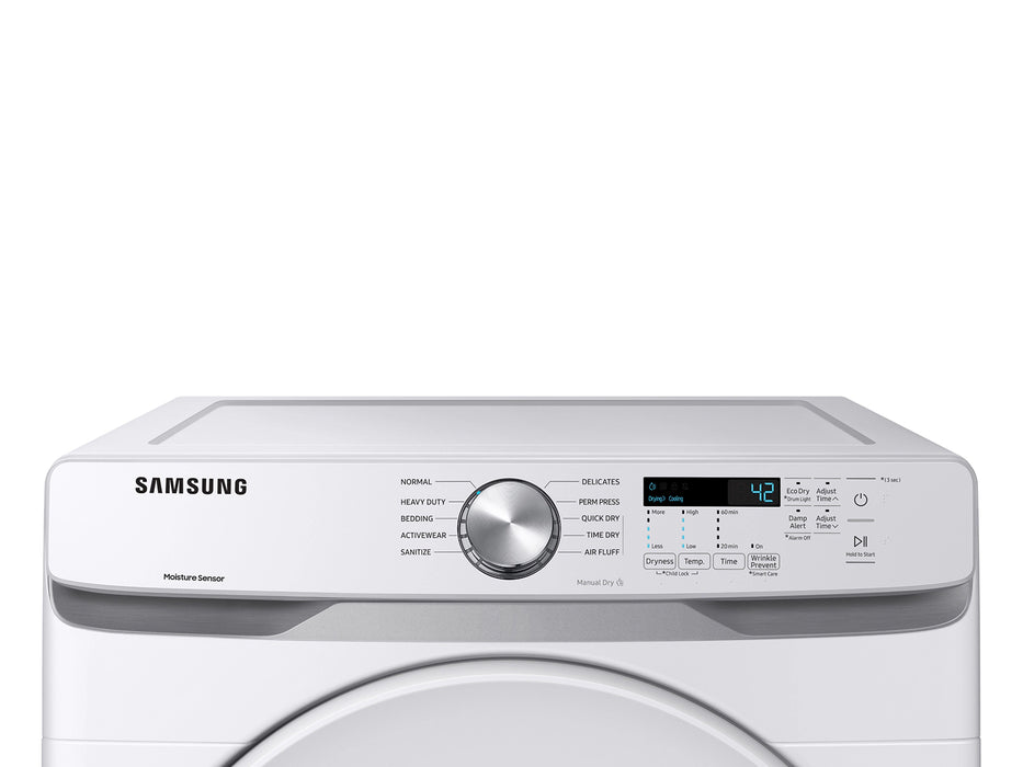 7.5CF FRONT ELECTRIC DRYER WITH SENSOR DRY_SAMSUNG(DVE45T6000W)
