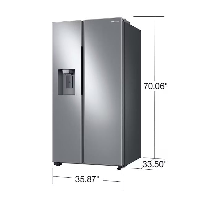 27.4 CU. FT. SIDE BY SIDE REFRIGERATOR- SAMSUNG (RS27T5200SR)