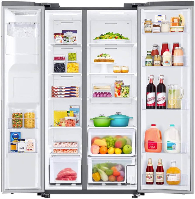 27.4 CU. FT. SIDE BY SIDE REFRIGERATOR- SAMSUNG (RS27T5200SR)