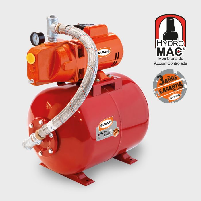 Sistema de presión de agua 0.50HP (Motor + Tanque 50L)(EAJ050-059HE)