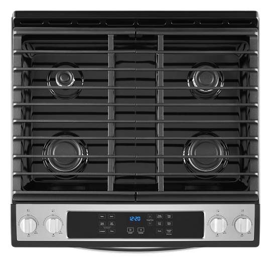 5.0 Cu. Ft. Whirlpool® Gas Range with Frozen Bake™ Technology Stainless Steel - WHIRLPOOL (WEG515S0LS)