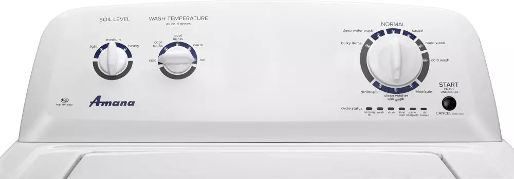 3.5 CF TOP LOAD WASHER WITH AGITATOR - AMANA (NTW4516FW)