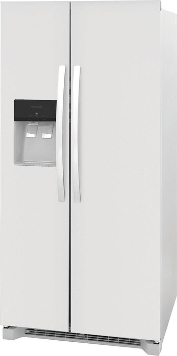 33 in. 22.3 cu. ft. Side by Side Refrigerator in White, Standard Depth - Frigidaire (FRSS2323AW)