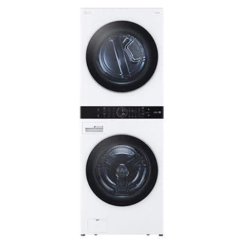 4.5CF WASHER AND 7.4CF DRYER ELECTRIC WASHER TOWER WHITE  LG (WKEX200HW)