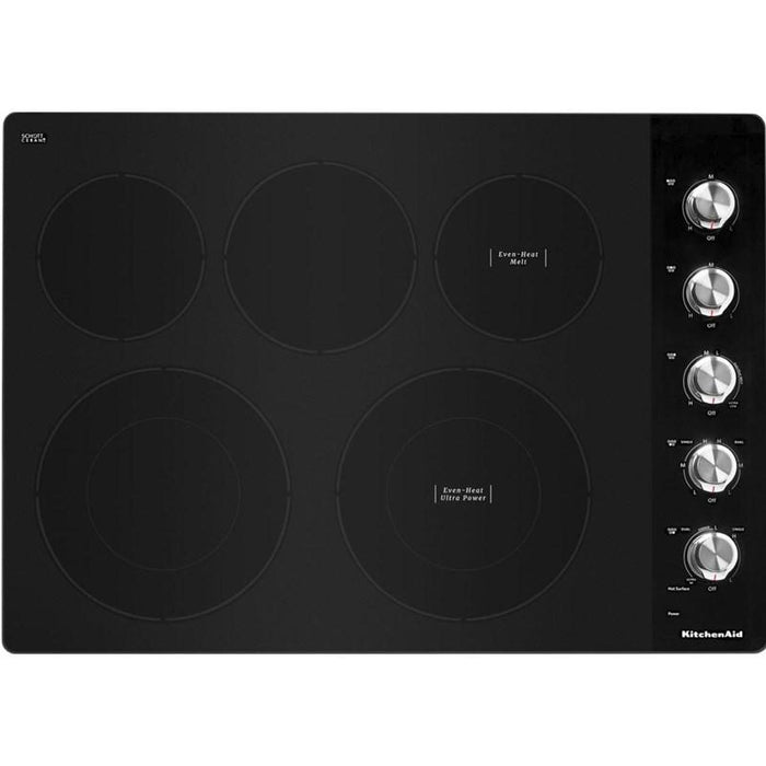 30" Electric Cooktop With 5 Radiant Elements KITCHEN AID (KCES550HSS)