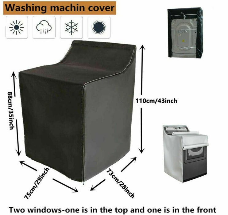 Washing Machine Top Dust and Waterrproof Cover Laundry Washer/Dryer