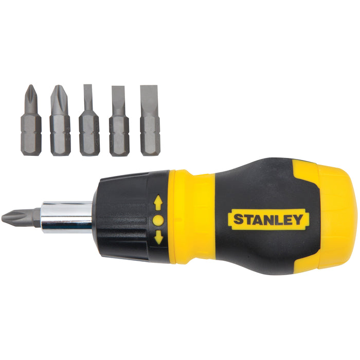 STUBBY RATCHETING SCREWDRIVER - STANLEY (466358)
