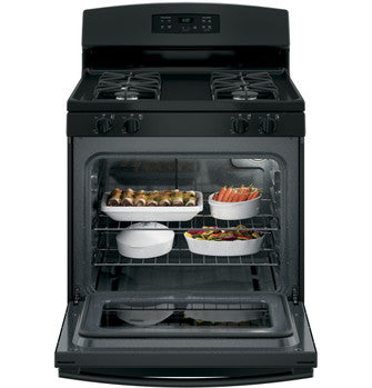 30" GAS RANGE FREE STANDING BLACK GENERAL ELECTRIC (JGBS60DEKBB)