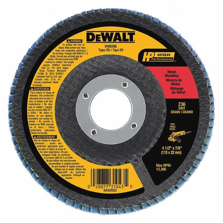 4 1/2 DISC ZIRCONIA DEWALT