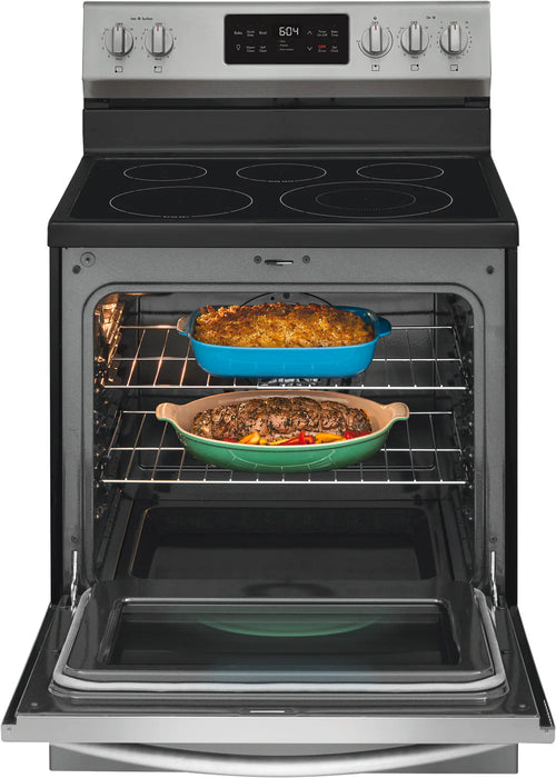 30" F/S ELECTRIC RANGE WITH STEAM CLEAN  FRIGIDAIRE GALLERY (GCRE3038AF)
