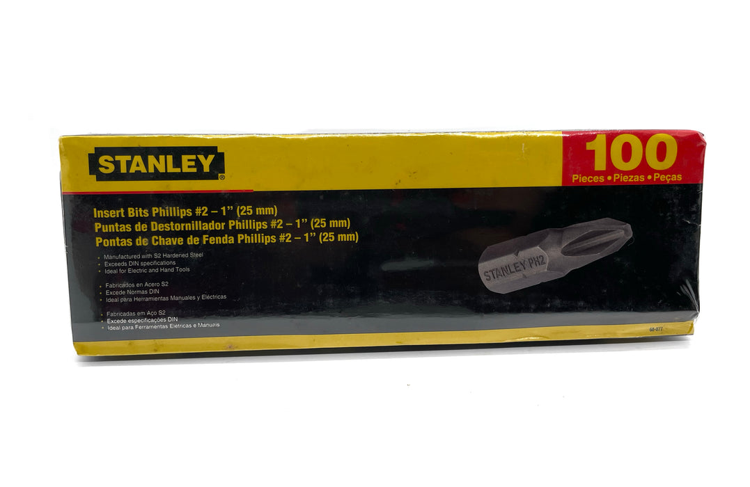 #2 1" 100 PC BITS SET - STANLEY (95IB68077)