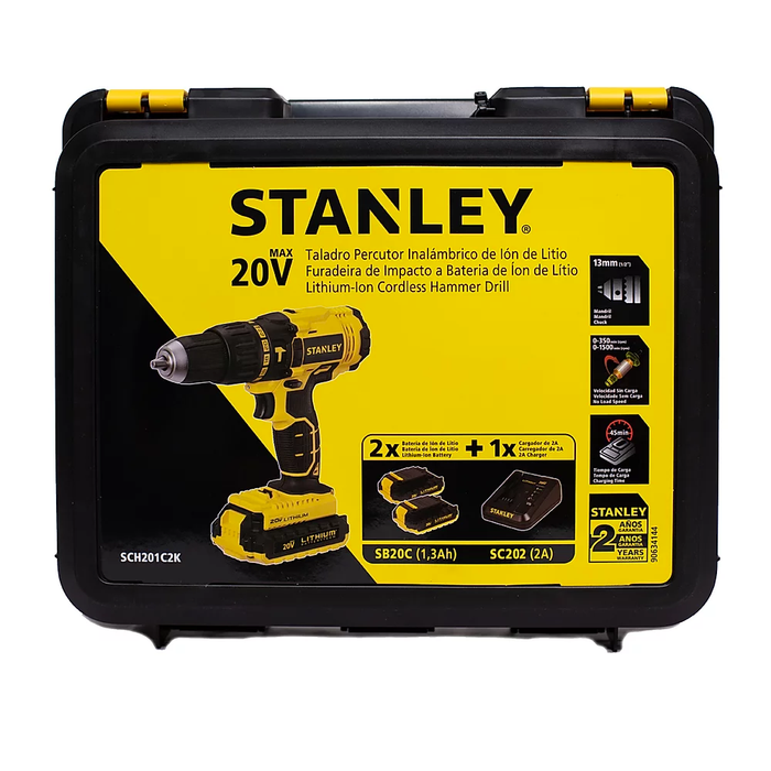 Taladro martillo (Hammer Drill) inalámbrico de 20V - STANLEY