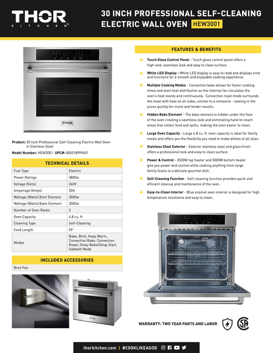 Thor wall oven deals
