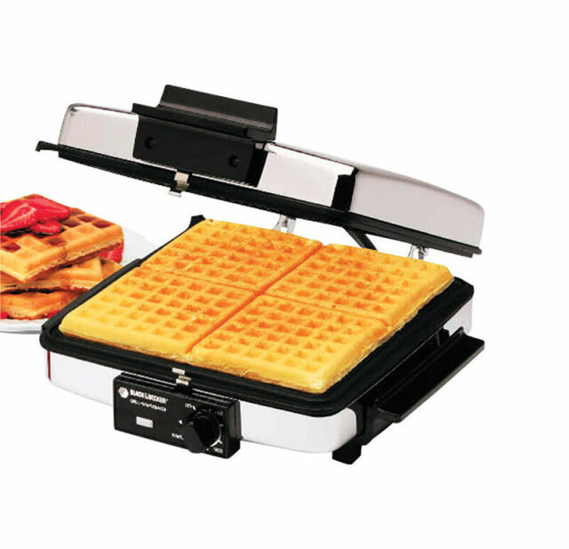 3-IN-1 WAFFLE MAKER SANDWICH GRILL AND INDOOR GIRLL-B&D (G49TD