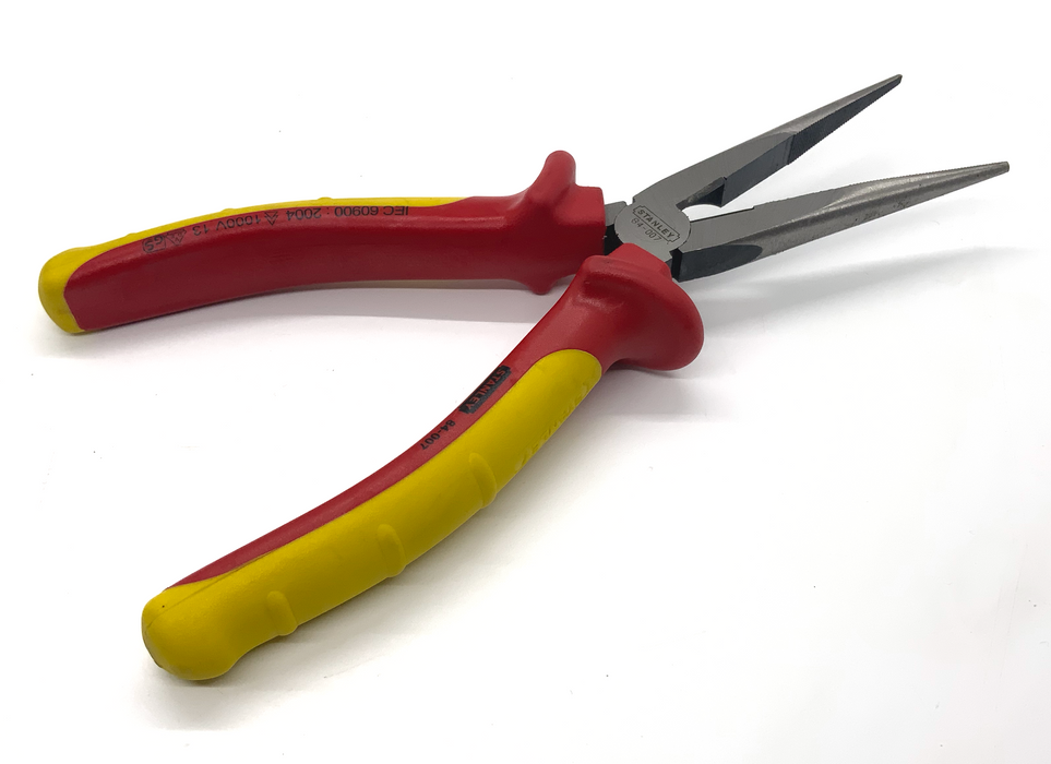 8" LONG NOSE VDE PLIERS - STANLEY (95IB84007)