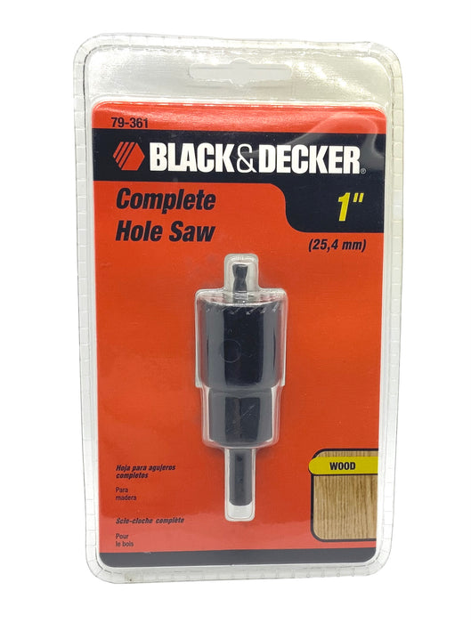 1” COMPLETE HOLE SAW - BLACK & DECKER (79-361)