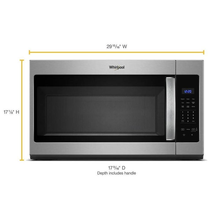 1.7 CU.FT. MICROWAVE HOOD COMBINATION  - WHIRPOOL (WMH31017HZ)