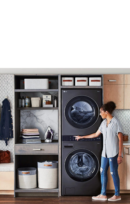 WASH TOWER STACKED SMART LAUNDRY CENERE 4.5 & 7.4 ELECTRIC DRYER  - LG (WK22BS6E)