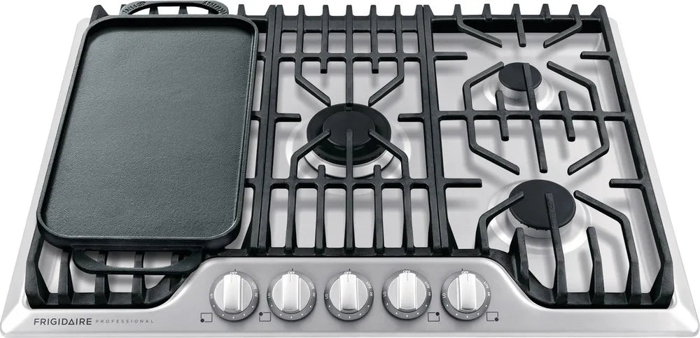 30" COOKTOP GAS WITH GRIDDLE- FRIGIDAIRE PROFESSIONAL (FPGC3077RS)