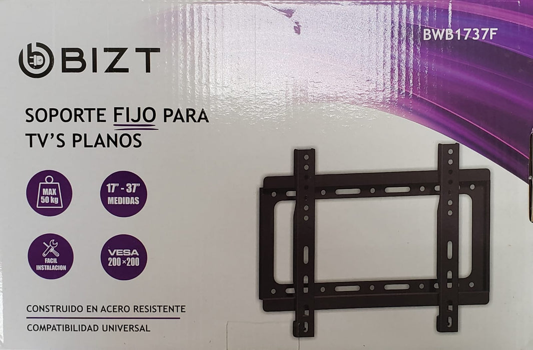 TV Wall Mount Flat for 17” to 37” - BIZT (BWB1737F)