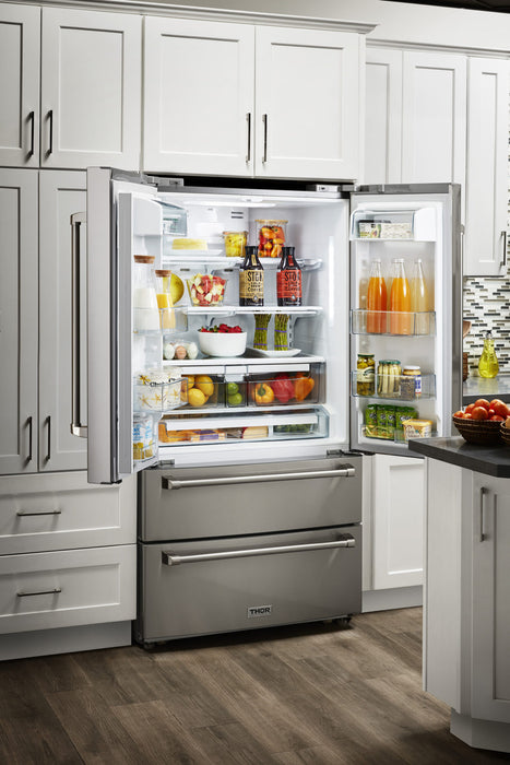 36" Professional French Door Refrigerator Counter Depth - THOR (HRF3601F)