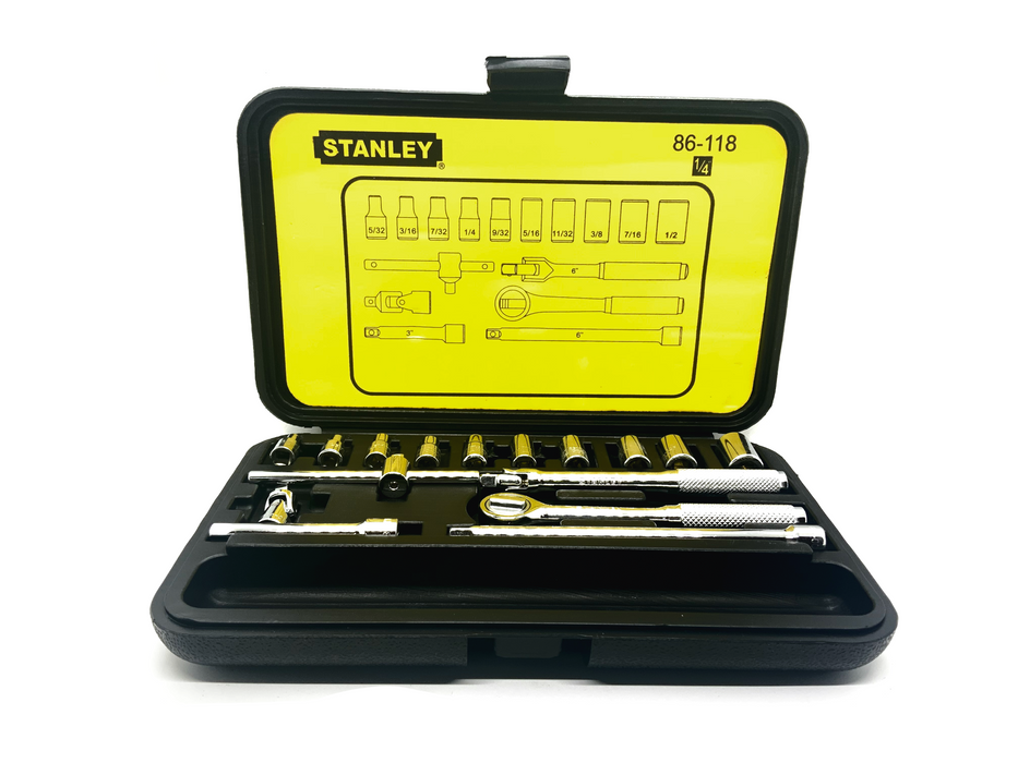 17 PCS MECHANICS TOOL SET / SAE - STANLEY (9786118)