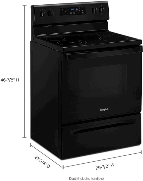 5.3 cu. ft. Electric Range Black - Whirlpool (WFE320M0JB)