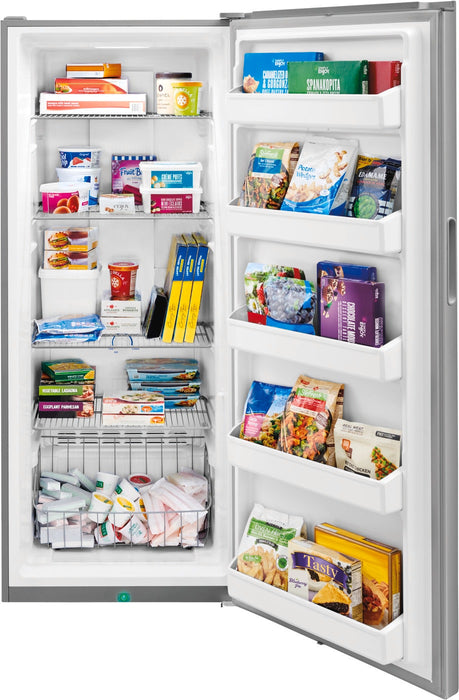 16 CU FT Upright Freezer Brushed Steel - FRIGIDAIRE (FFFU16F2VV)