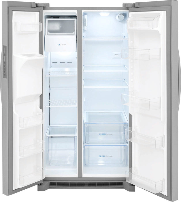 36 in. 22.3 cu. ft. Counter Depth Side-by-Side Refrigerator in Stainless Steel - FRIGIDAIRE (FRSC2333AS)