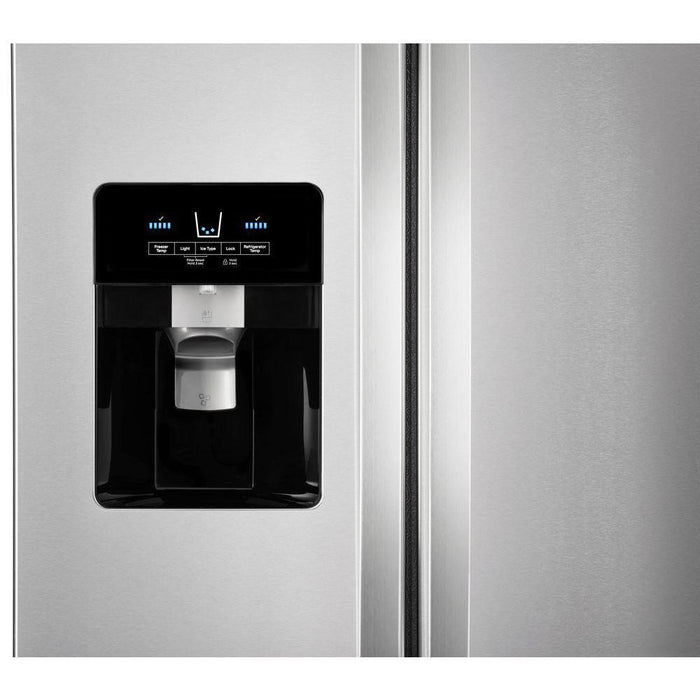 25 CuFt SxS Refrigerator Finger Print Resistant Stainless Steel - WHIRLPOOL (WRS325SDHZ)