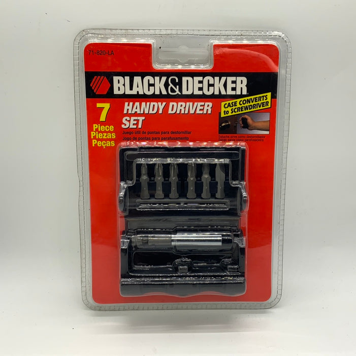 7PCS HANDY DRIVER SET - BLACK & DECKER (71-820-LA)