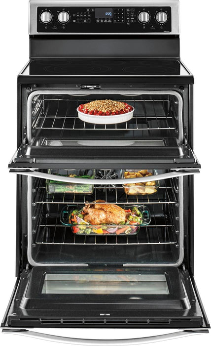 6.7 Cu Ft Double Oven Electric Range - Whirlpool (WGE745COFS)