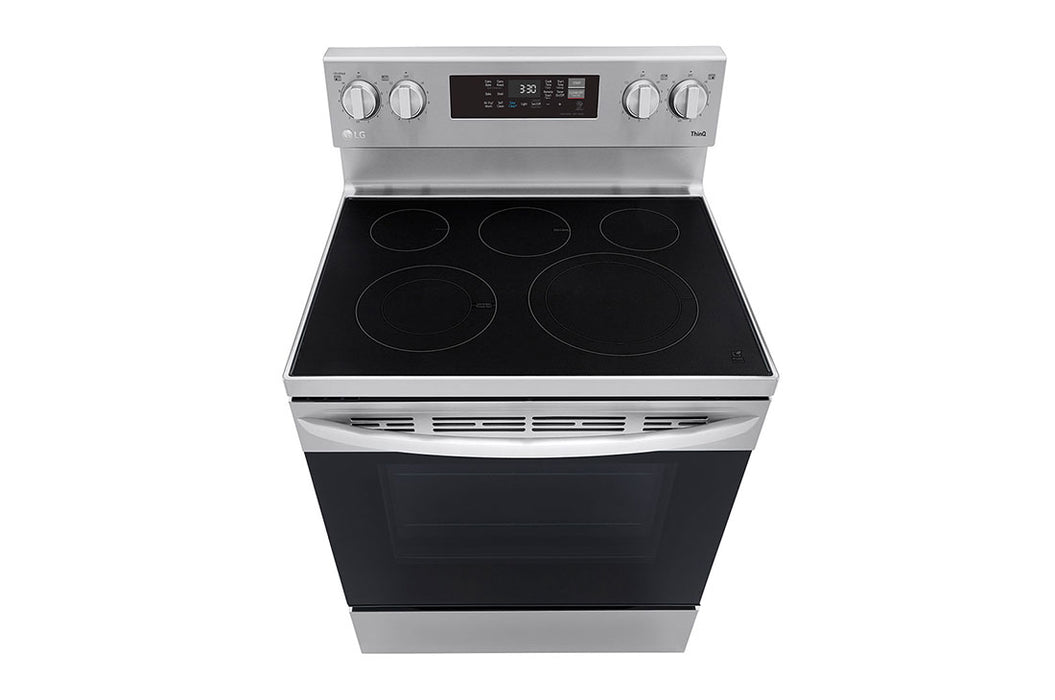 6.3 cu ft. Smart Wi-Fi Enabled Fan Convection Electric Range with Air Fry & EasyClean® - LG (LREL6323S)