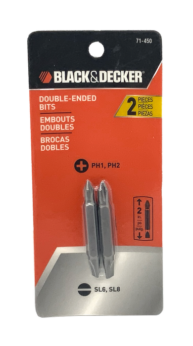 DOUBLE ENDED BITS - BLACK & DECKER (71-450)
