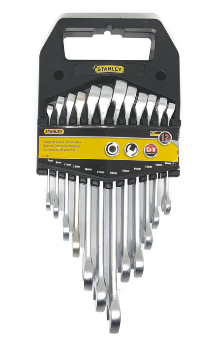 12PCS COMBINATION WRENCH SET/METRIC - STANLEY (9771607)
