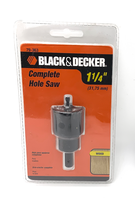 1-1/4” HOLE SAW - BLACK & DECKER (79-363A)