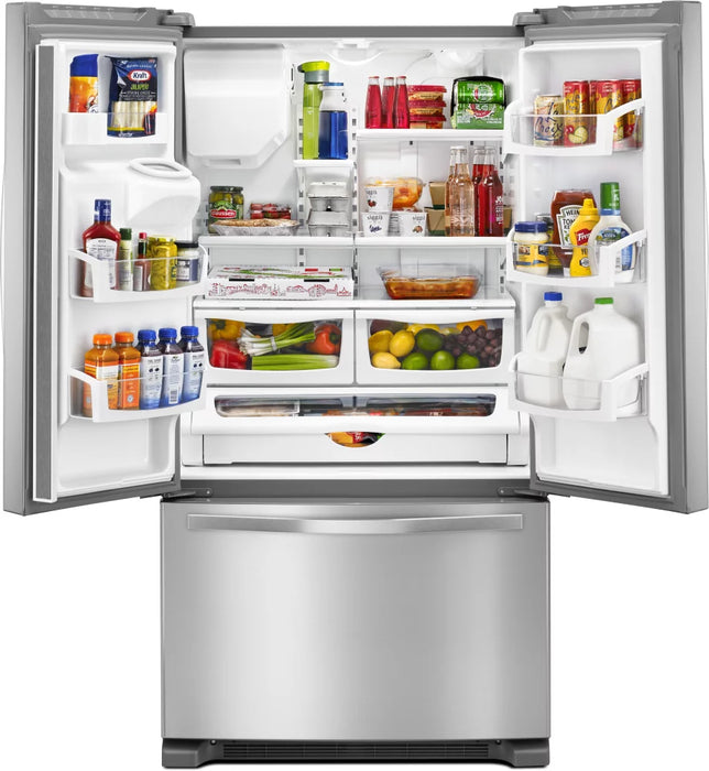 25 Cu Ft French Door Refrigerator Stainless Steel - Whirlpool(WRF555SDFZ)