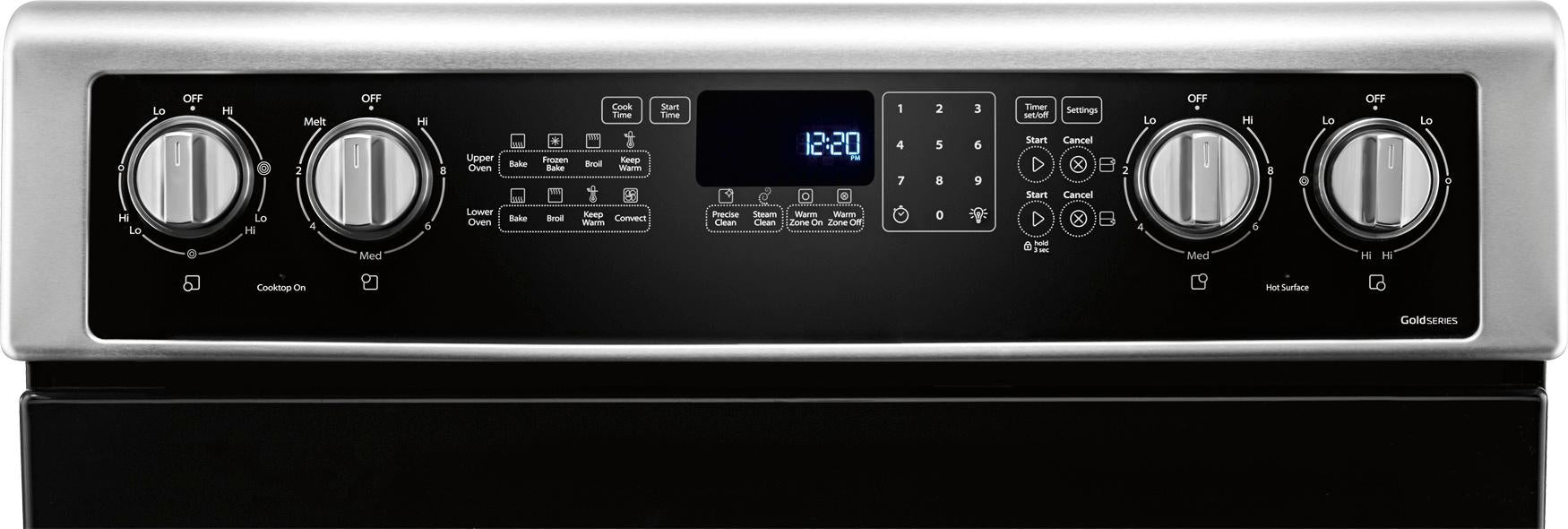 6.7 Cu Ft Double Oven Electric Range - Whirlpool (WGE745COFS)