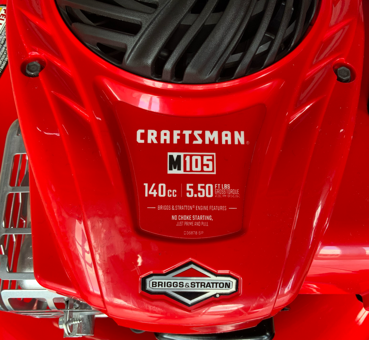 M105 140cc REAR HIGH WHEEL PUSH MOWER - CRAFTSMAN (CMXGMAM221102)