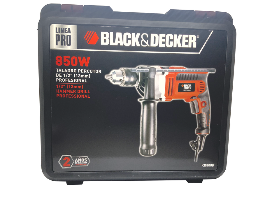HAMMER DRILL 850W - BLACK & DECKER (KR800K-B3)