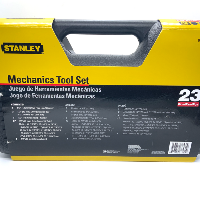 MECHANICS TOOL SET 1/2” DRIVE (12-30MM) - STANLEY (9786531)