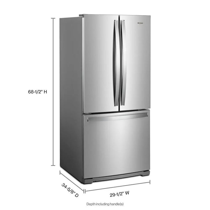 19.7 C. FT.  FRENCH DOOR REFRIGERATOR - WHIRLPOOL (WRF560SMHZ)